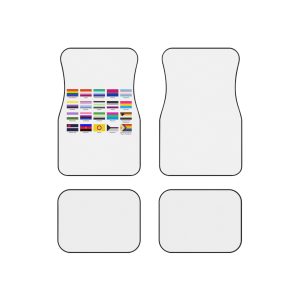 Lgbtq Community Flags Set Lgbt Sexual Identity Pride Flags Collection Rainbow Lesbian Gay Bisexual Car Mats Set Of 4