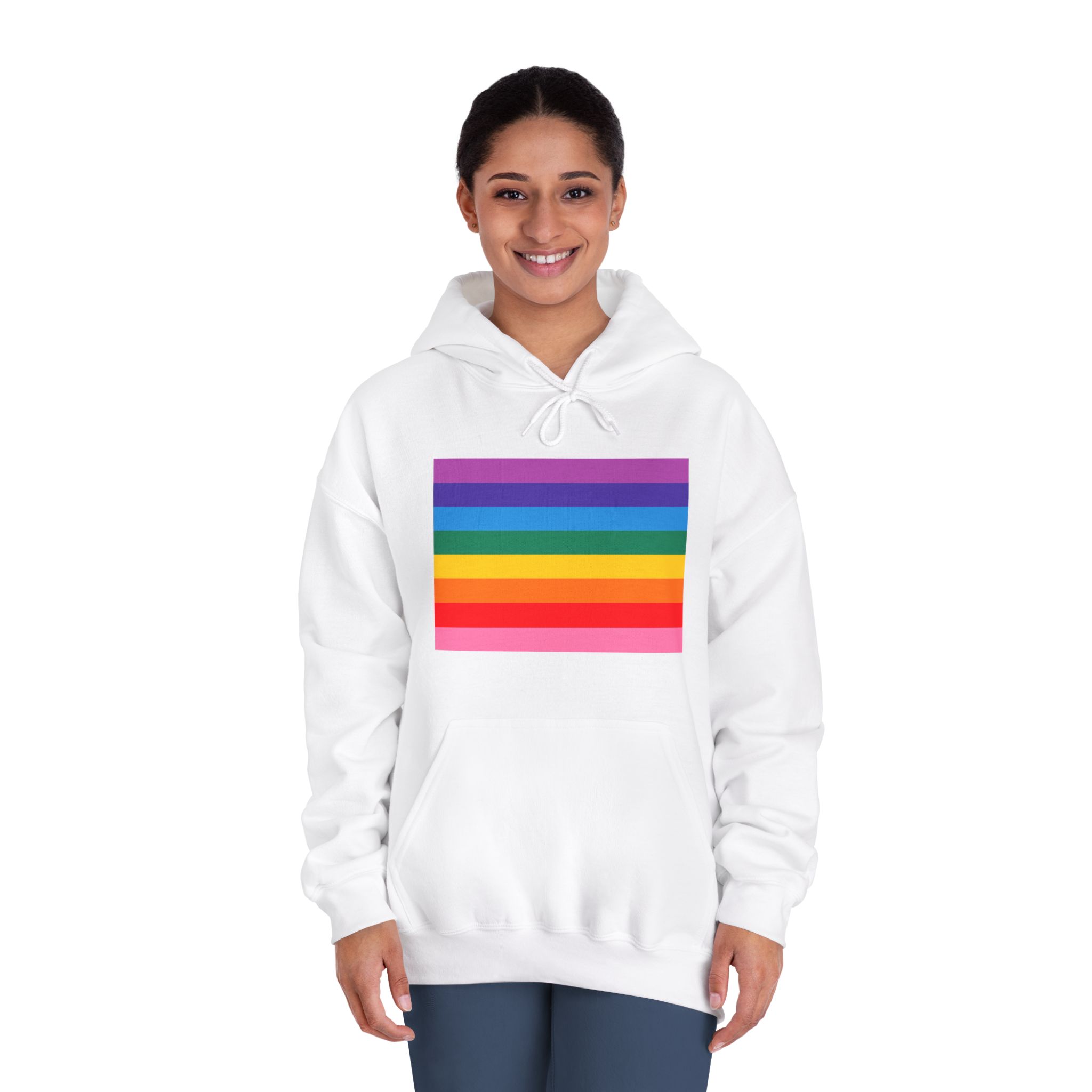 Pride Love Freedom Lgbtq Lgbt Heart Rainbow Love Wins Gay Lesbian Trans Homo Homosexual Colors Flag Diversity Parade Unisex Dryblend Hooded Sweatshirt - Image 4