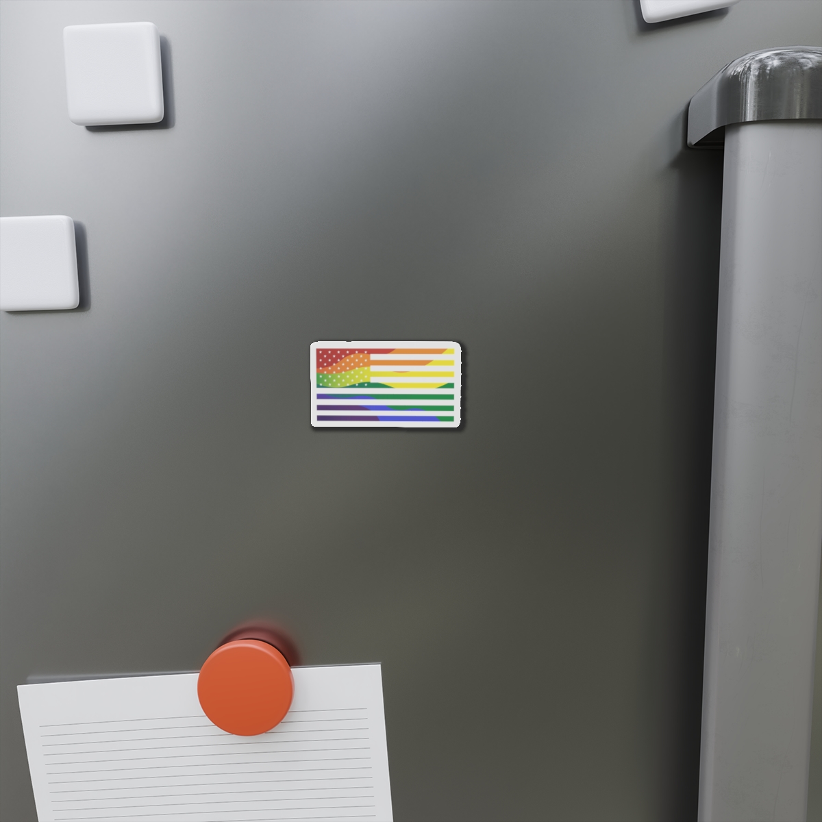 Pride Month America Concept Us Pride Month Flag Die Cut Magnets - Image 2
