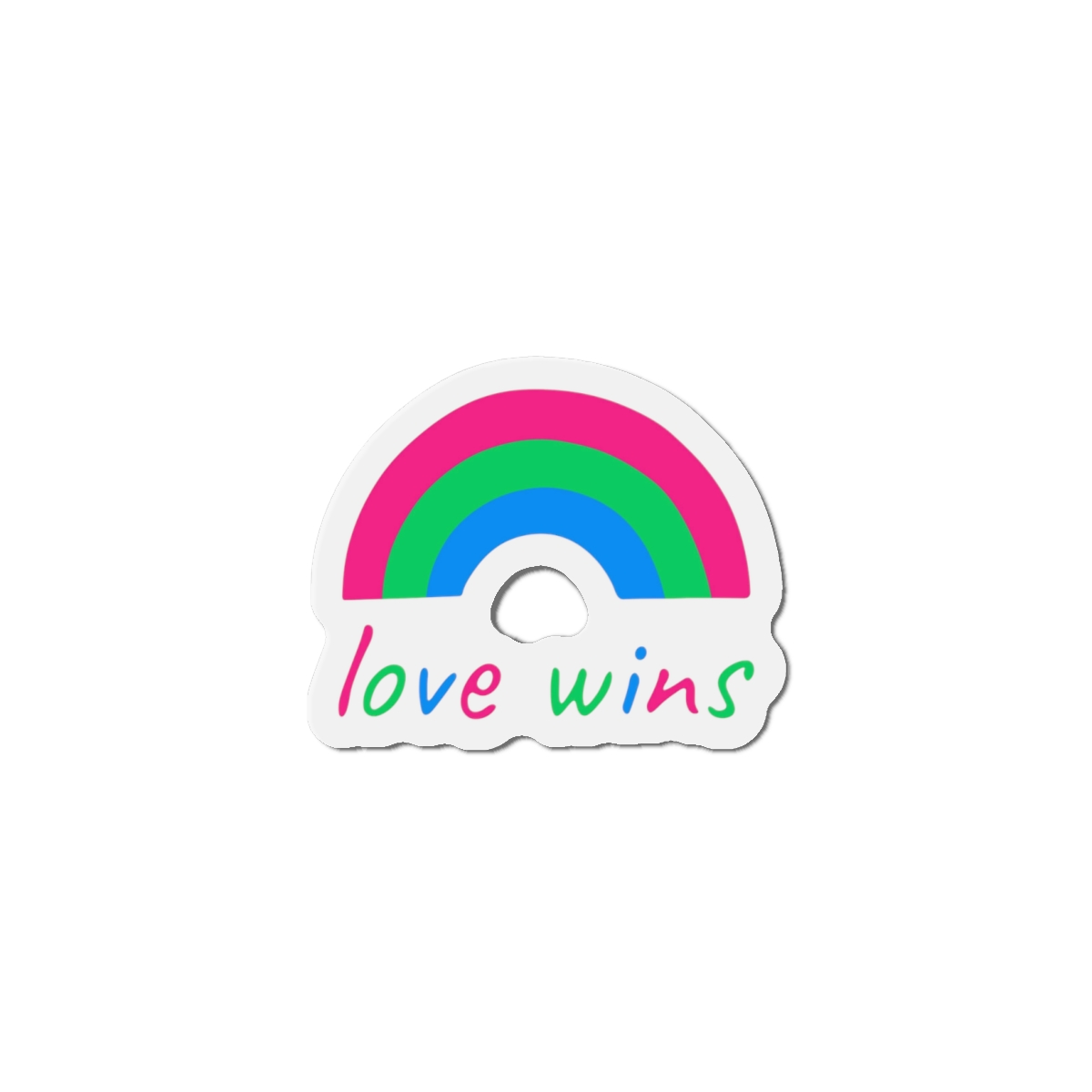 Colorful Rainbow Shape Polysexual Pride Flag Happy Pride Day Lgbtqia Community Pride Month Vector Hand Drawn Doodle Posters Stickers Logo Cards Die Cut Magnets - Image 7
