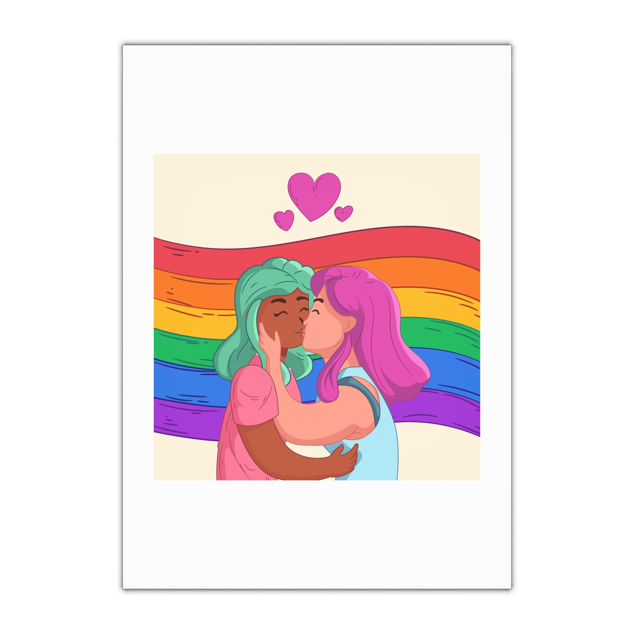 Lesbian Pride Design 4C2A50 Gift Wrapping Paper Sheets 1pc