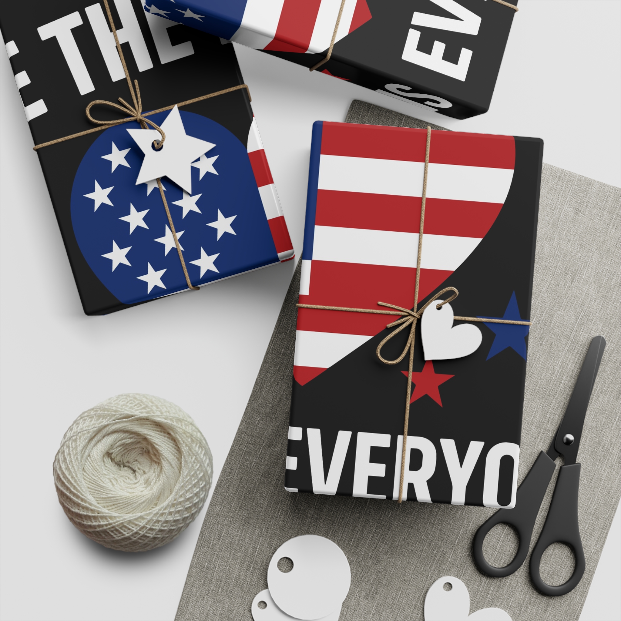 Womens We People Means Everyone American Flag Equal Rights Gift Vneck Gift Wrapping Paper Sheets 1pc - Image 2