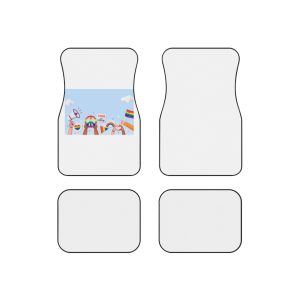 Realistic Background Pride Month Celebration Car Mats Set Of 4
