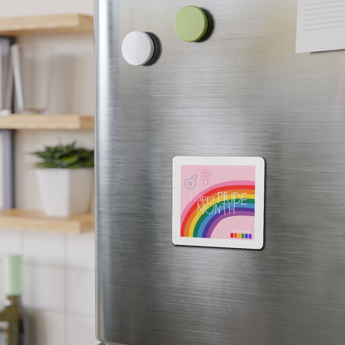 Lesbian Pride Design 7627EE Die Cut Magnets - Image 6