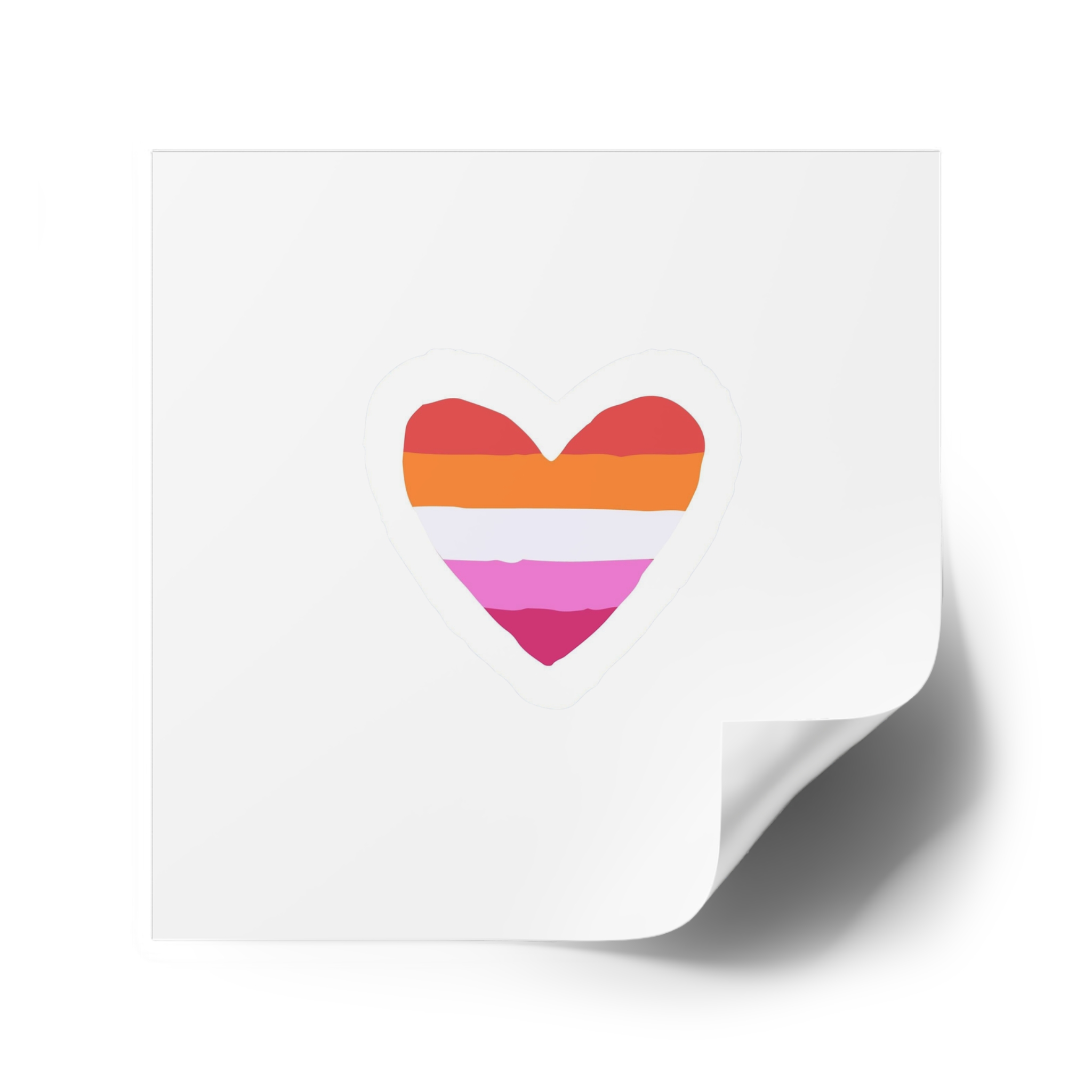Lgbt Sticker Lgbtq Rainbow Lesbian Flag Heart Shape Acceptance Sexual Orientation Self Determination Homosexual Love Symbol Pride Month Flat Hand Drawn Isolated Vector Illustration Laminate Stickers... - Image 74