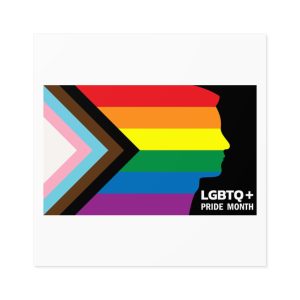 Happy Pride Day Concept Lgbtq Community Lgbt Pride Typography Vector Laminate Stickers Square
