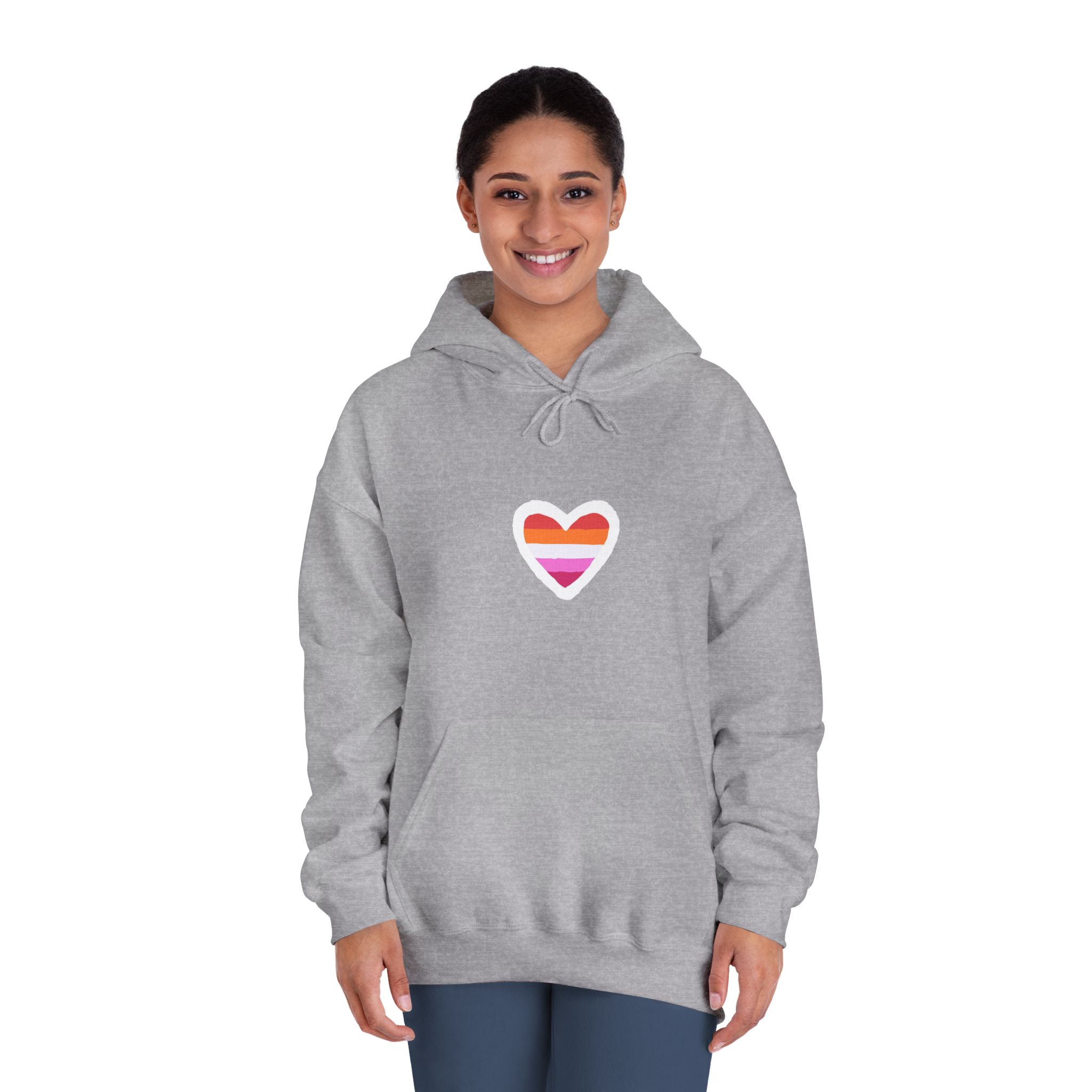 Lgbt Sticker Lgbtq Rainbow Lesbian Flag Heart Shape Acceptance Sexual Orientation Self Determination Homosexual Love Symbol Pride Month Flat Hand Drawn Isolated Vector Illustration Unisex Dryblend... - Image 16