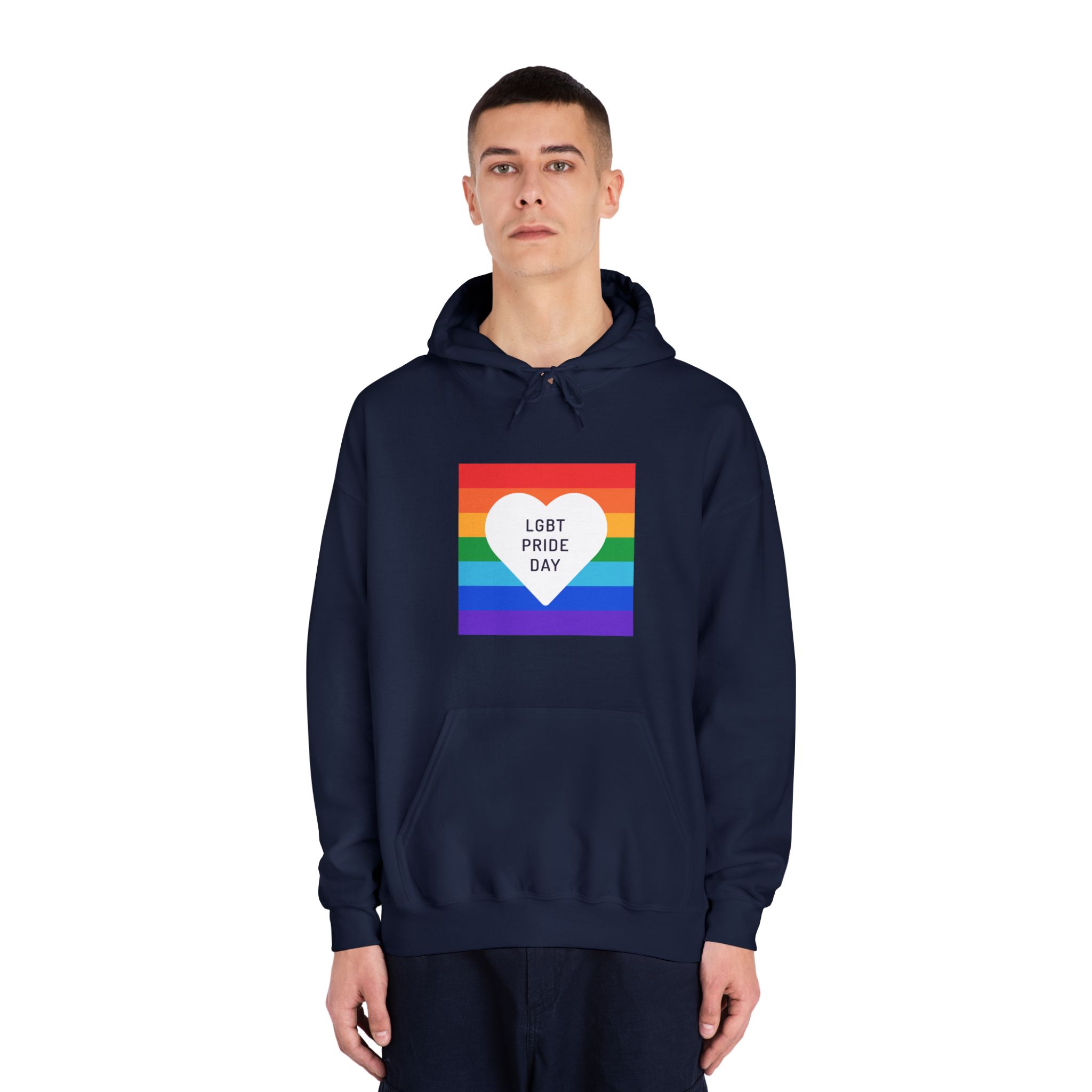 Pride Day 1 Unisex Dryblend Hooded Sweatshirt - Image 31