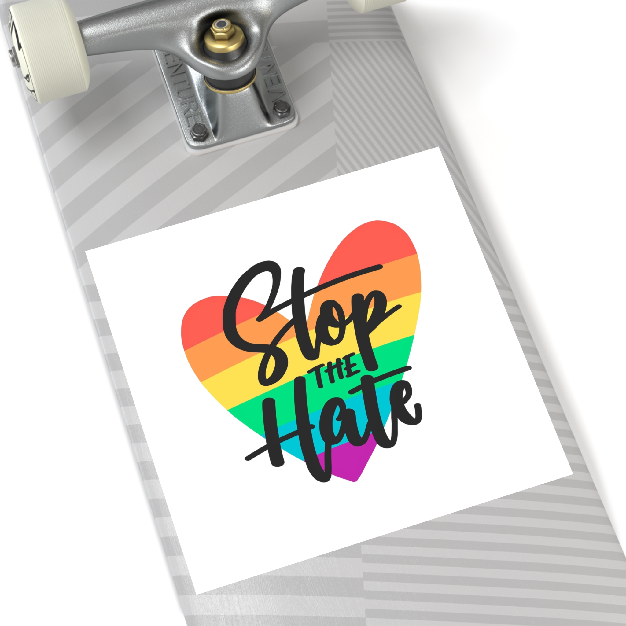 Pride Day Lettering Concept(1) Laminate Stickers Square - Image 60
