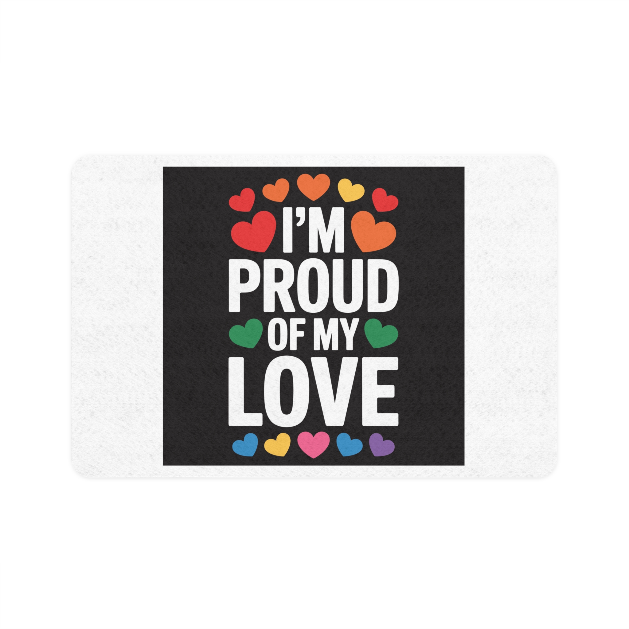 Lesbian Pride Design E2362C Pet Food Mat 12x18