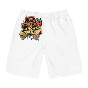 Freedom Knows No Gender Lgbtq Pride Retro Design Mens Board Shorts Aop
