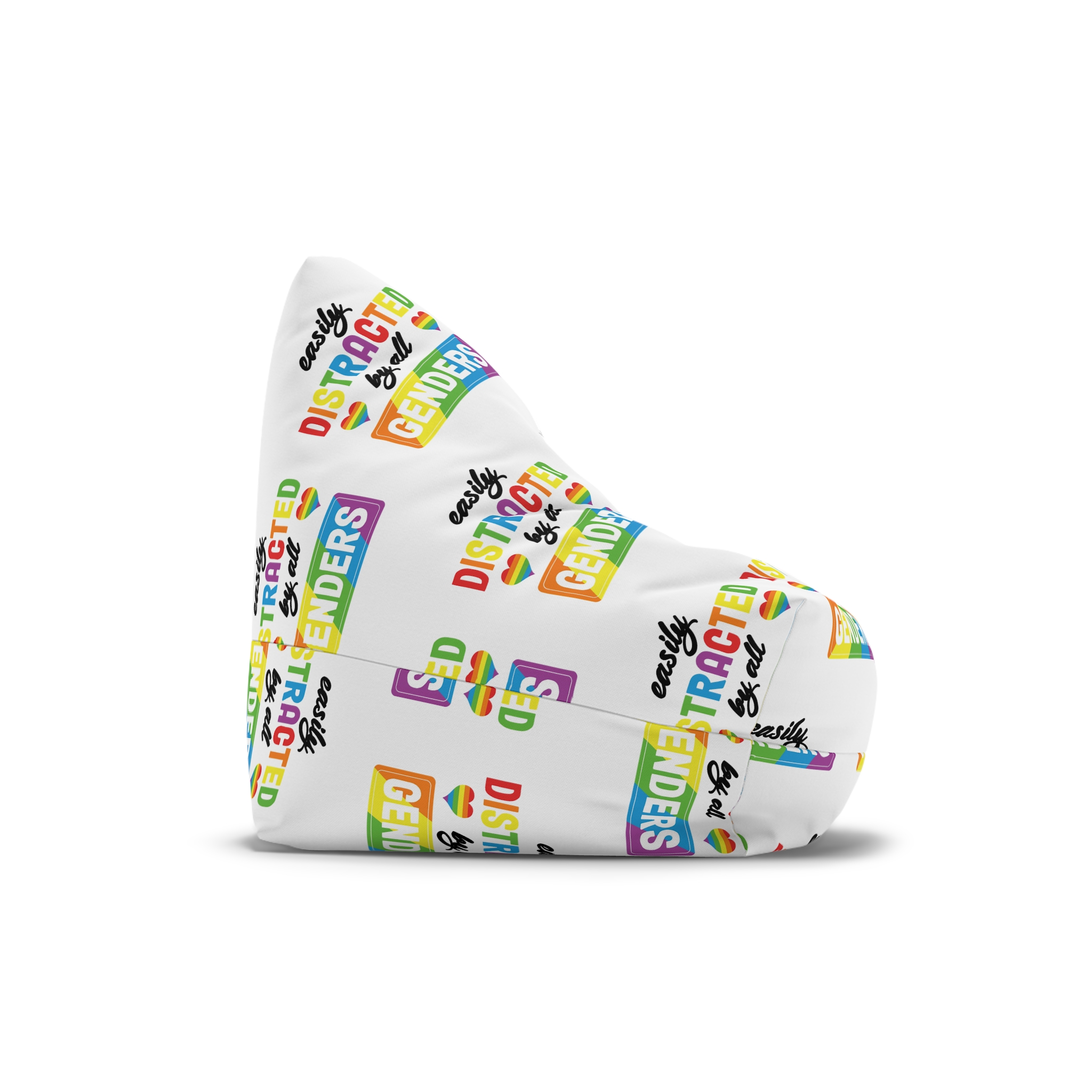 Lgbt Part Svg Tshirt Design Lgbt Part Svg Cut Files Design Lgbt Part Typography Vector Design (1) Bean Bag Chair Cover - Image 3