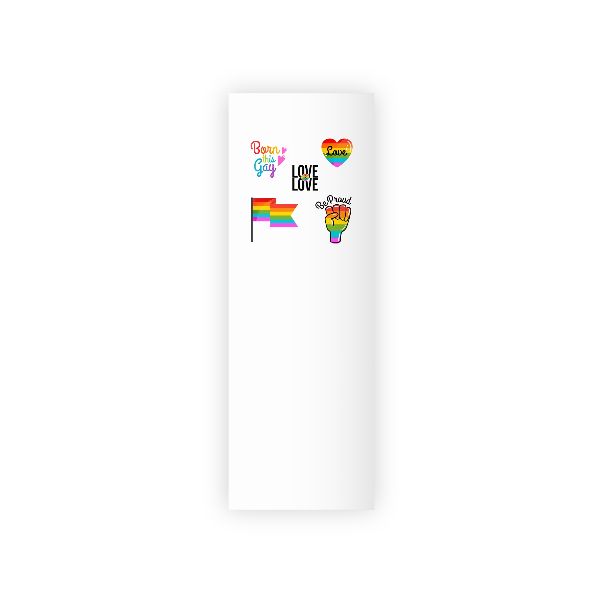 Pride Day Badges With Flag Collection Gift Wrapping Paper Rolls 1pc - Image 5