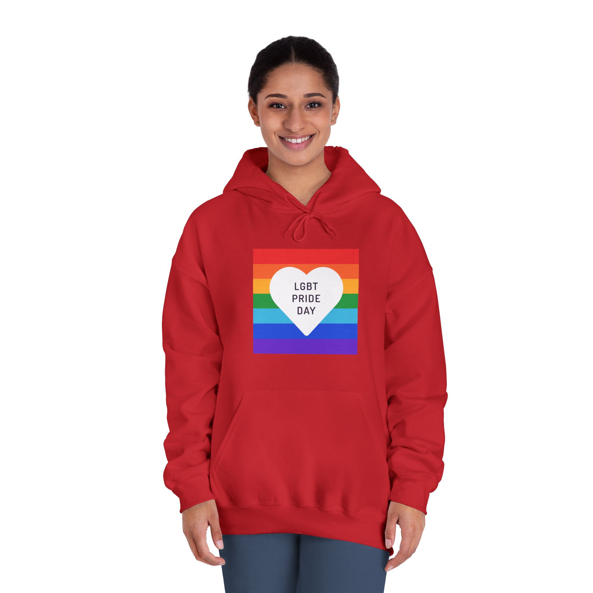 Pride Day 1 Unisex Dryblend Hooded Sweatshirt - Image 36