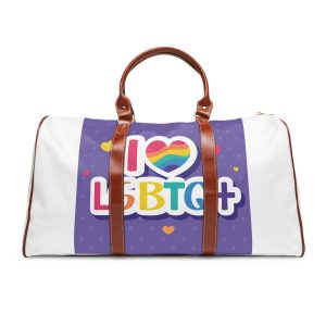 I Love Lgtbi Lettering Waterproof Travel Bag