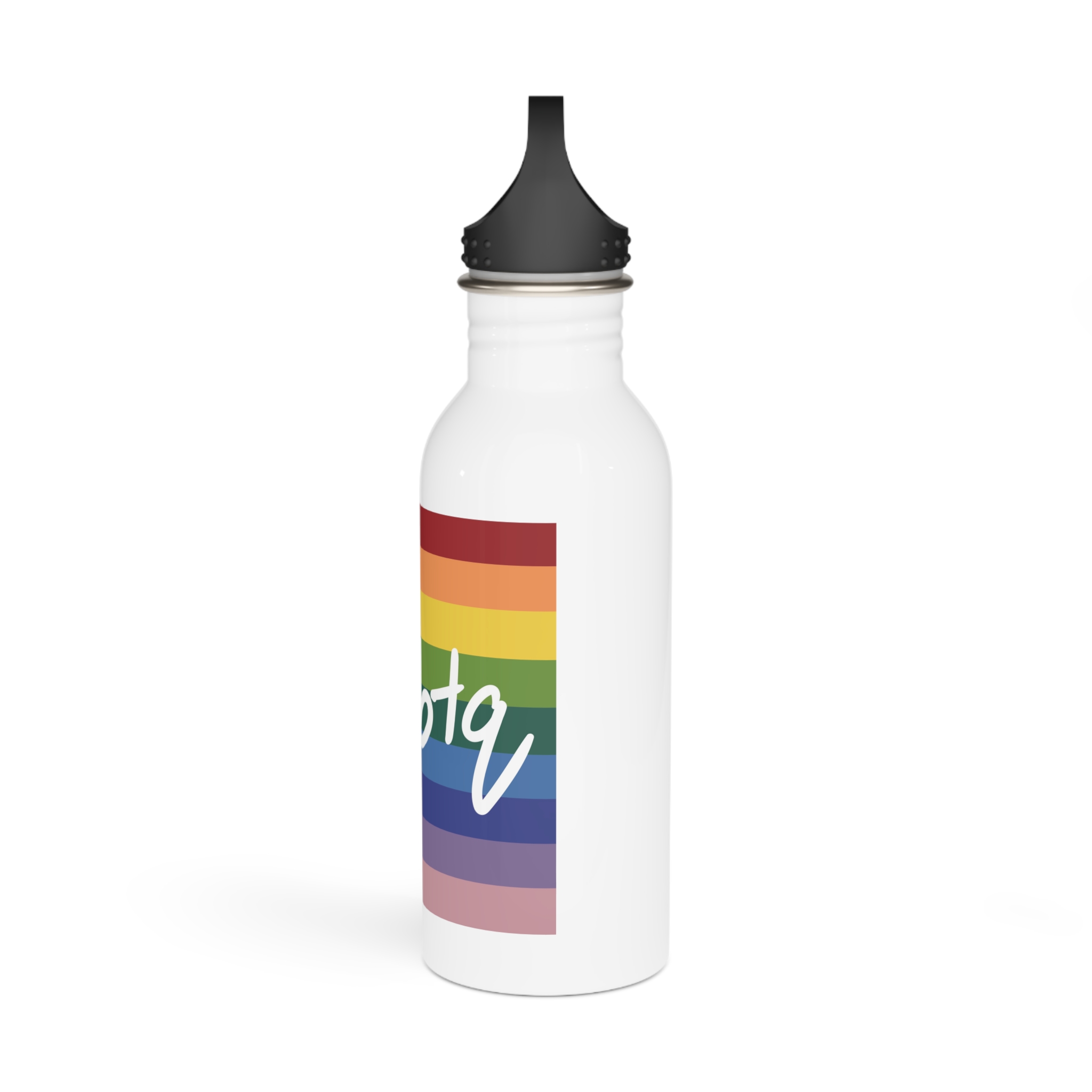 Creativesmoke Lgbtq 5 Stainless Steel Water Bottle - Image 4