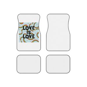 Pride Day Lettering Concept Car Mats Set Of 4