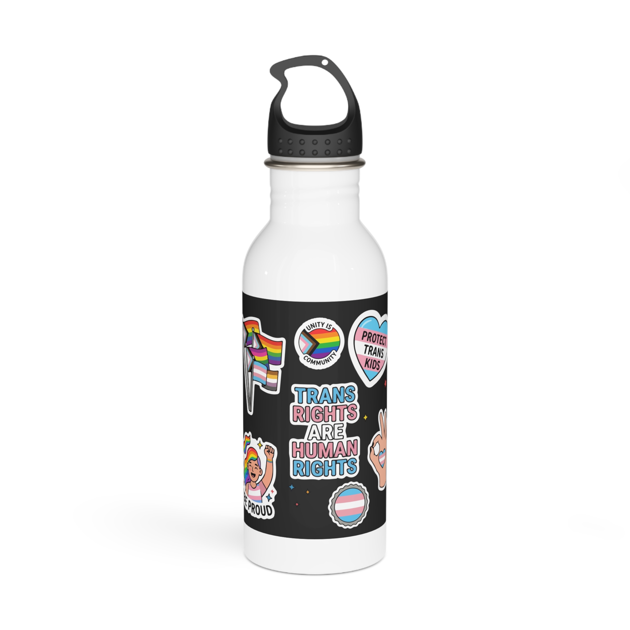 Lesbian Pride Design 33FA21 Stainless Steel Water Bottle