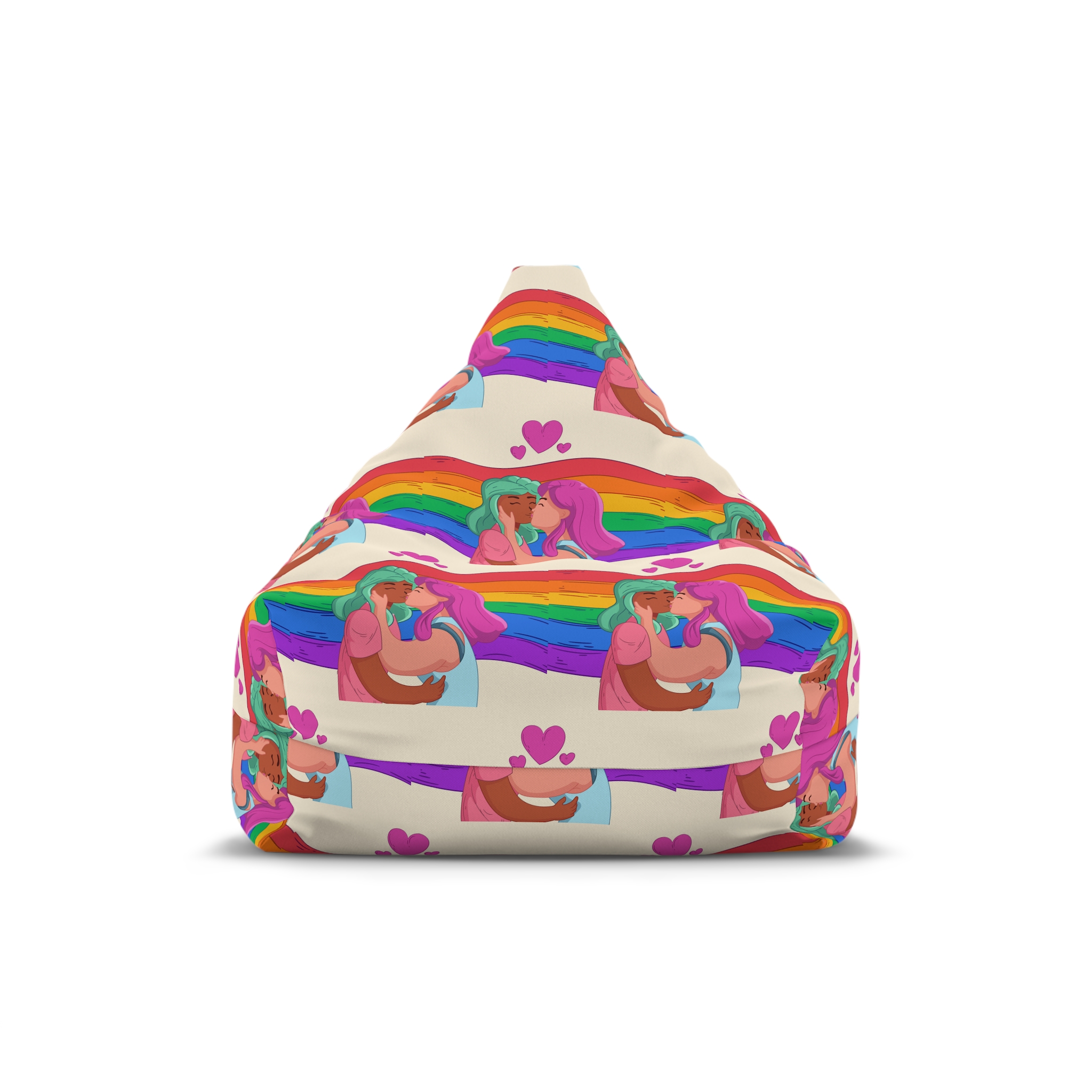 Lesbian Pride Design 4C2A50 Bean Bag Chair Cover