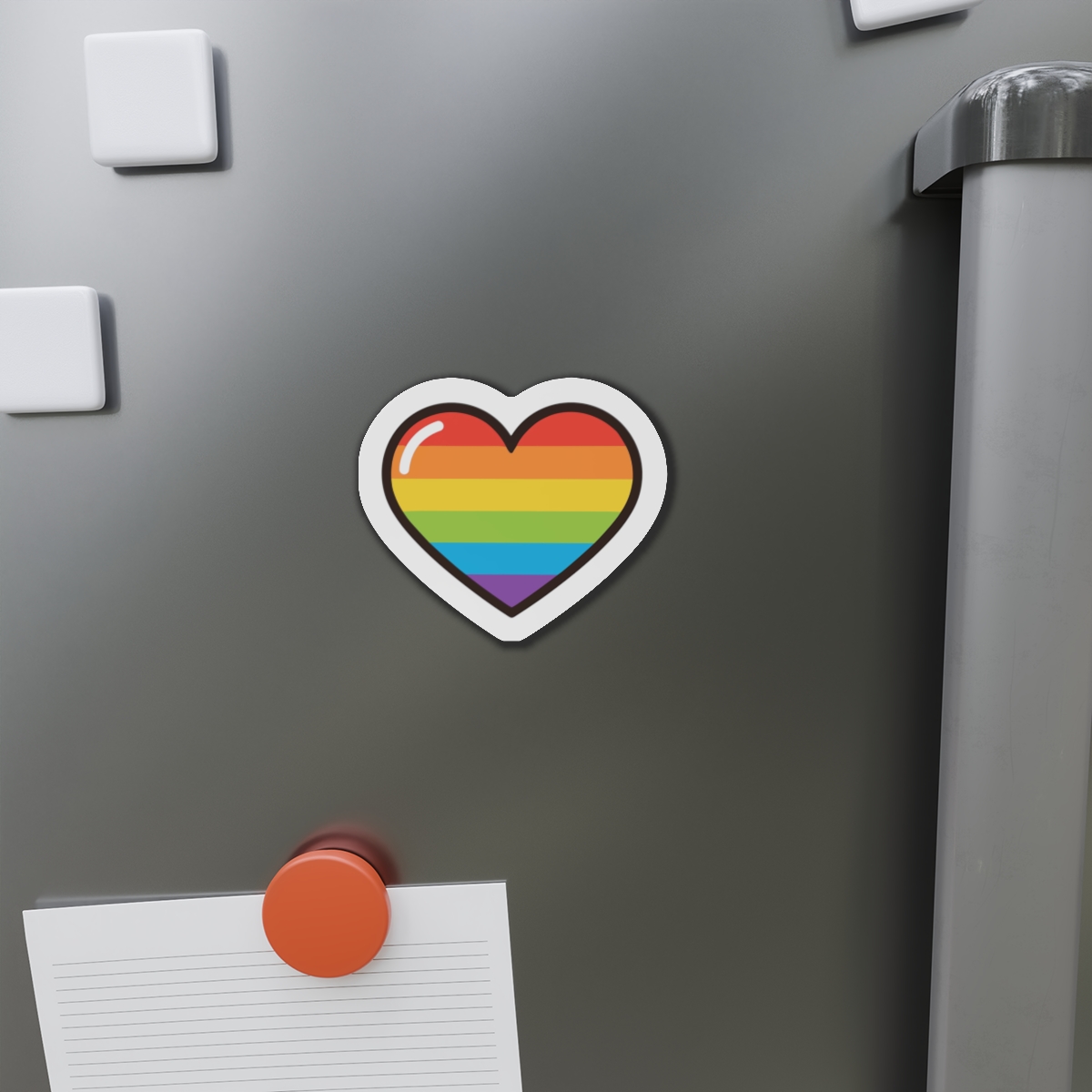 Lgbtq Pride Rainbow Heart Icon Die Cut Magnets - Image 11