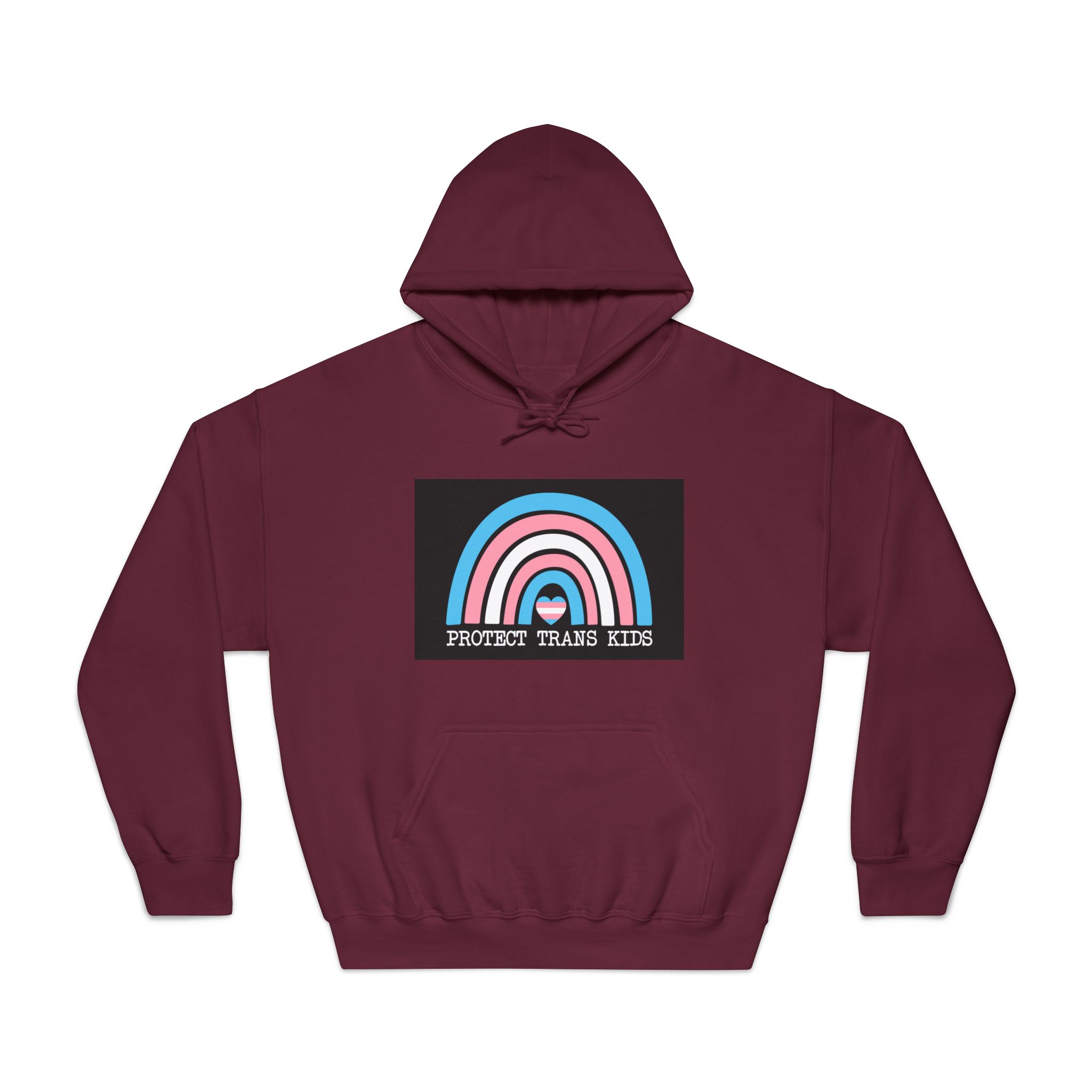 Poster That Says Protection Boys Their Kids Unisex Dryblend Hooded Sweatshirt - Image 17
