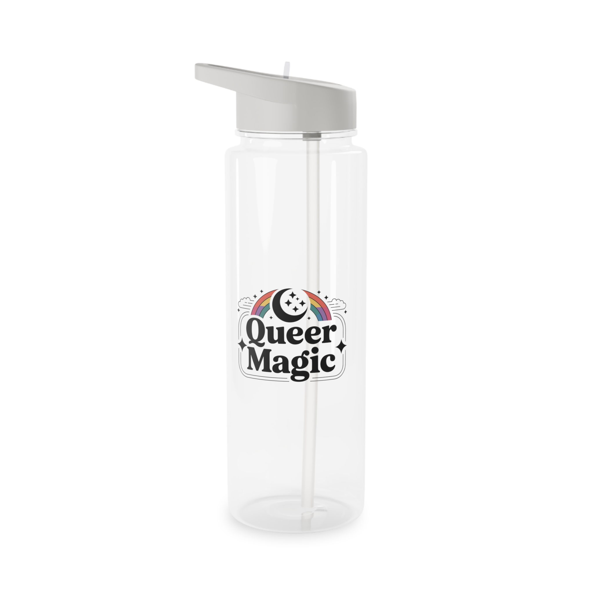 Queer Magic T Shirt Design Isolated White Background 2 Tritan Water Bottle - Image 5
