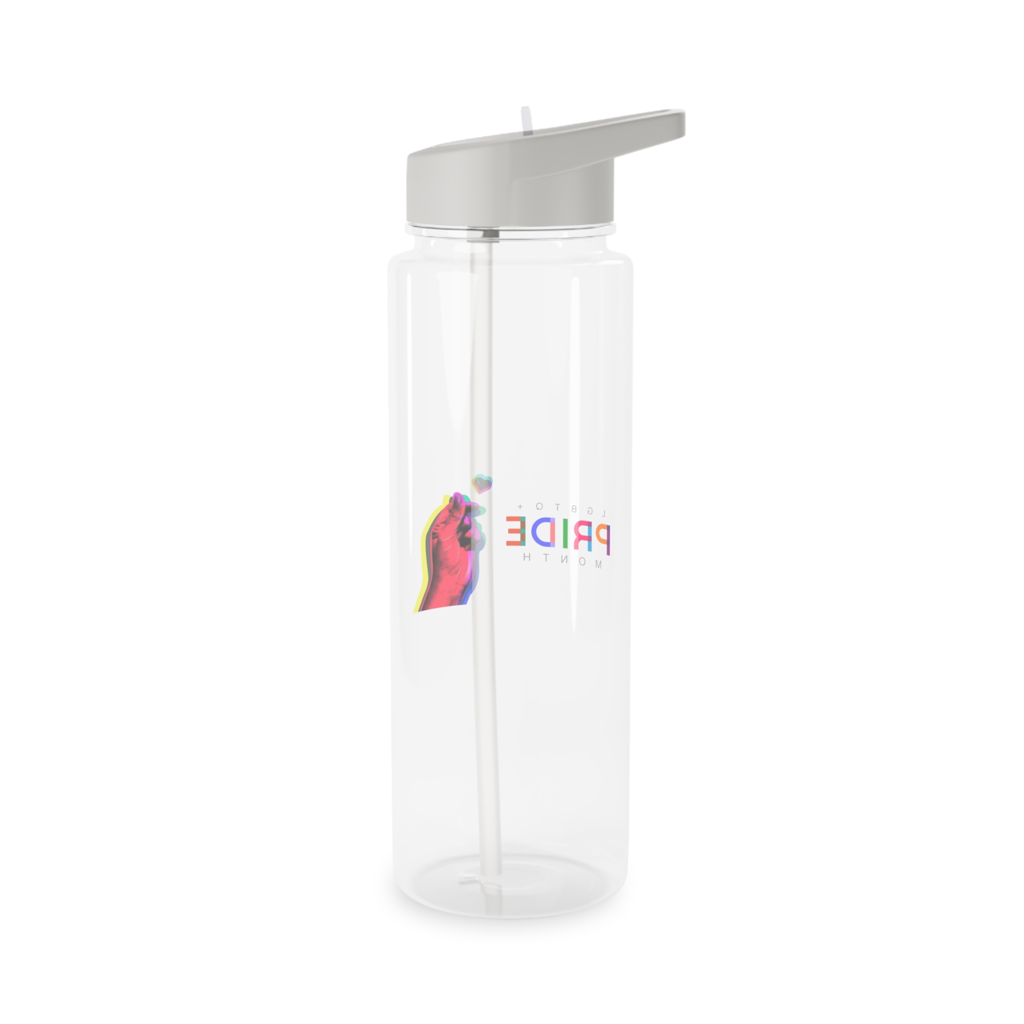 Pride Month Lgbtq Banner Gay Pride Month Rainbow Color Flat Design Hand Together Love Sign Typography Tritan Water Bottle - Image 6