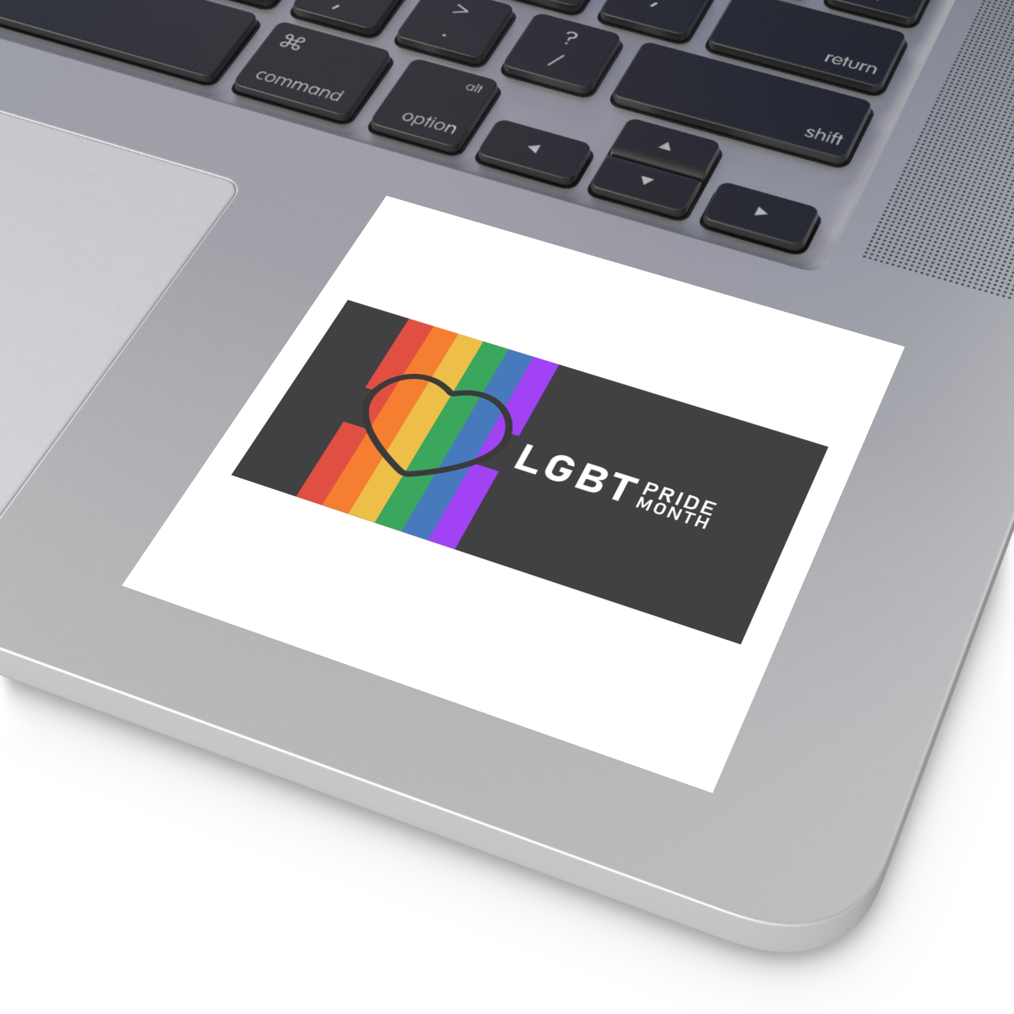 Pride Day Lgbtq Bg Laminate Stickers Square - Image 31
