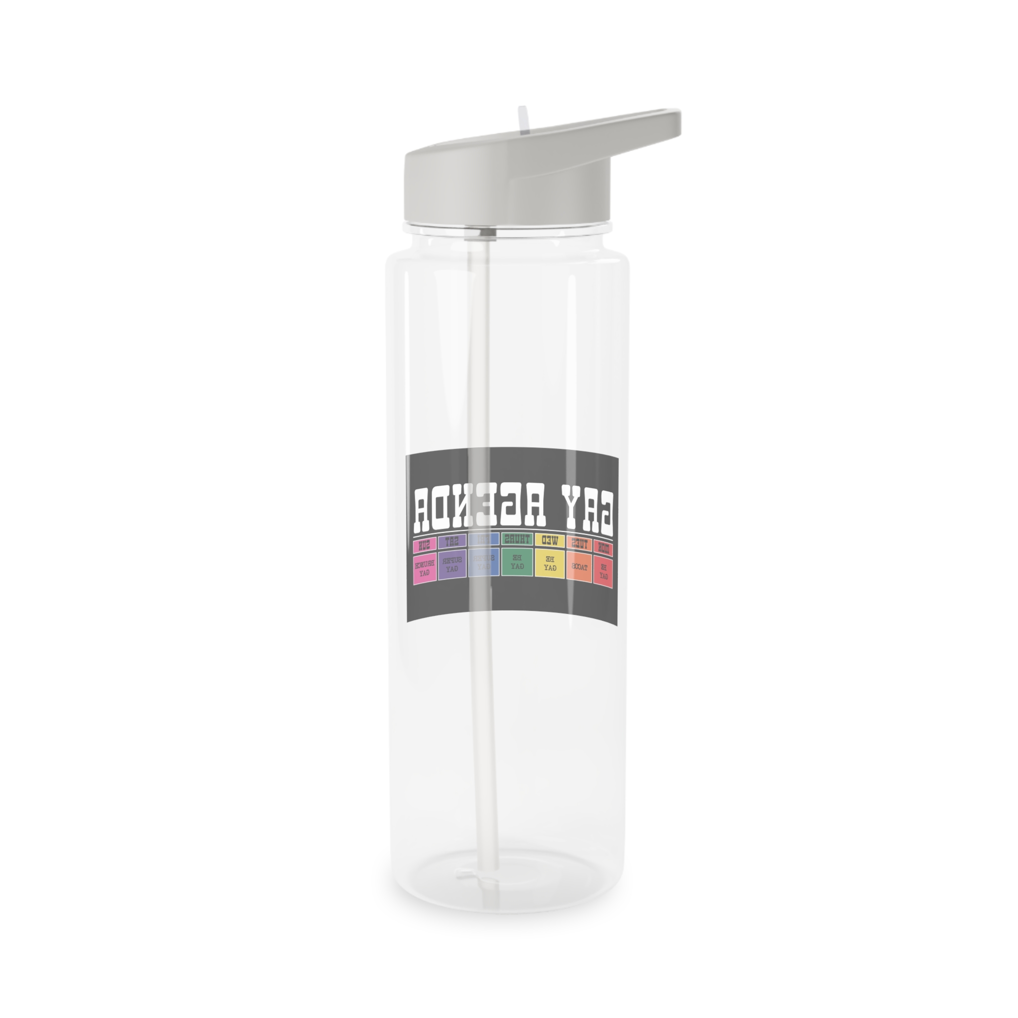 Poster That Says Pay Attention It Tritan Water Bottle - Image 6