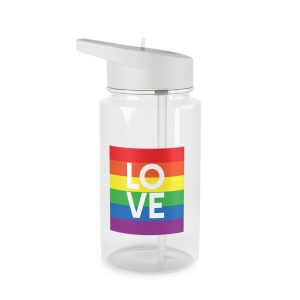 Love Lgbt Squere White Tritan Water Bottle