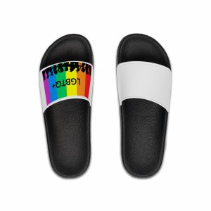 Rainbow Lgbt Lgbtqia Pride Flag Sign Flat Icon Mens Slide Sandals