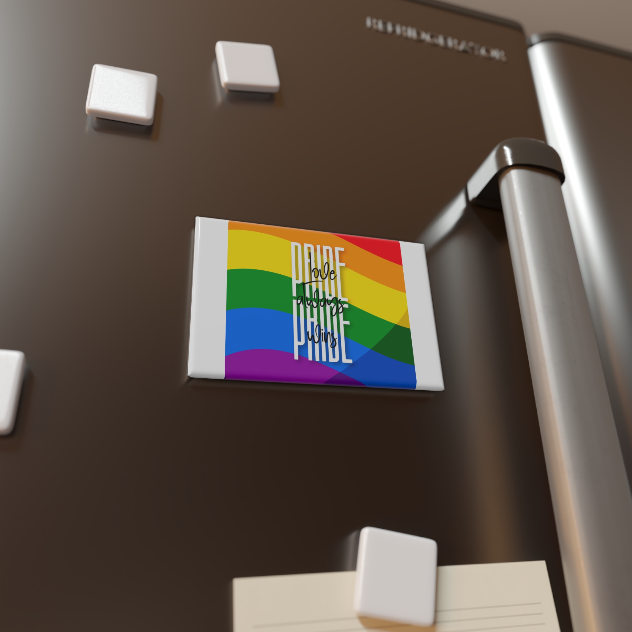 Pride Design 2 Button Magnet Rectangle 1 And 10 Pcs - Image 8