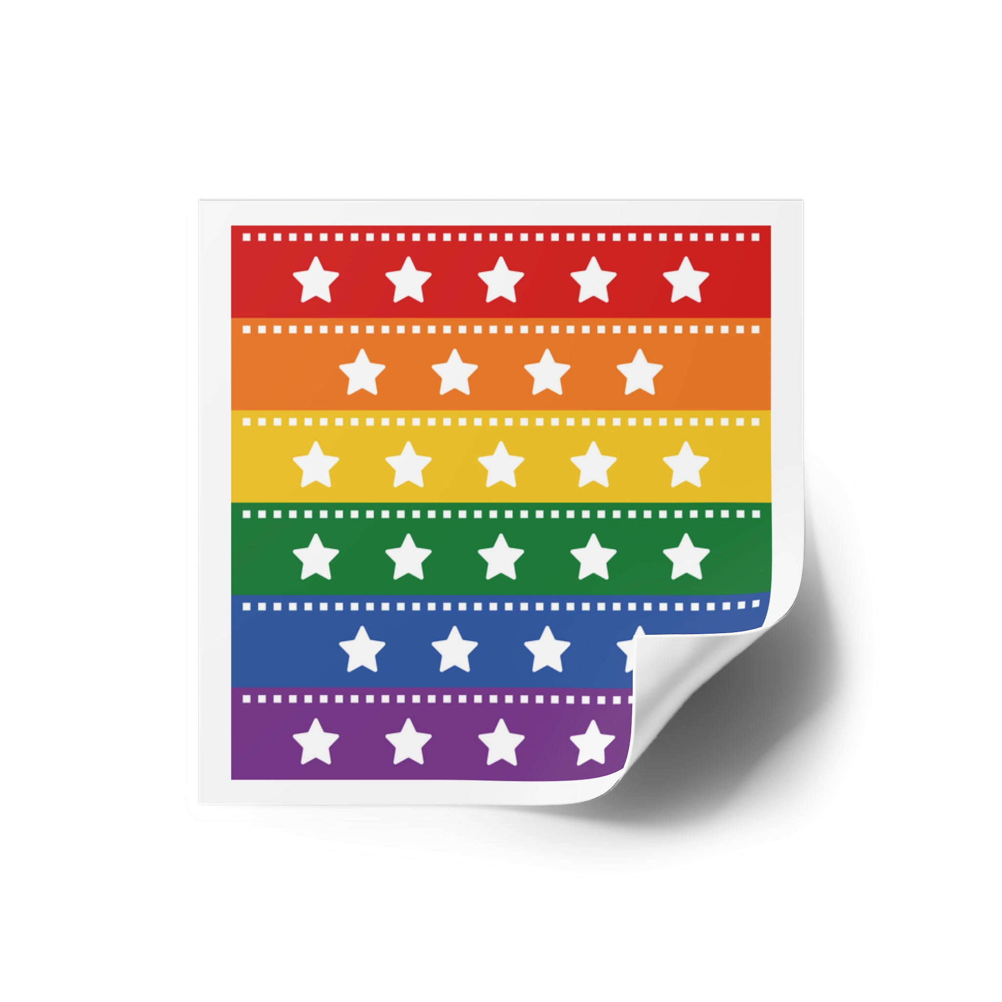 Lgbt Pride Month June Lesbian Gay Bisexual Transgender Lgbtq Flag Rainbow Vector(4) Laminate Stickers Square - Image 10