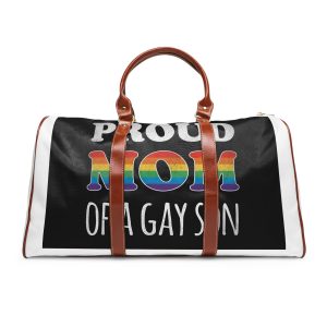 Mother Day Pride Rainbow Typography Vector Premium T Shirt(4) Waterproof Travel Bag