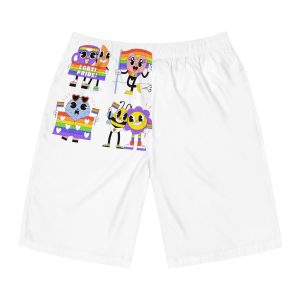 Acid Lgbti Pride Stickers Collection Mens Board Shorts Aop