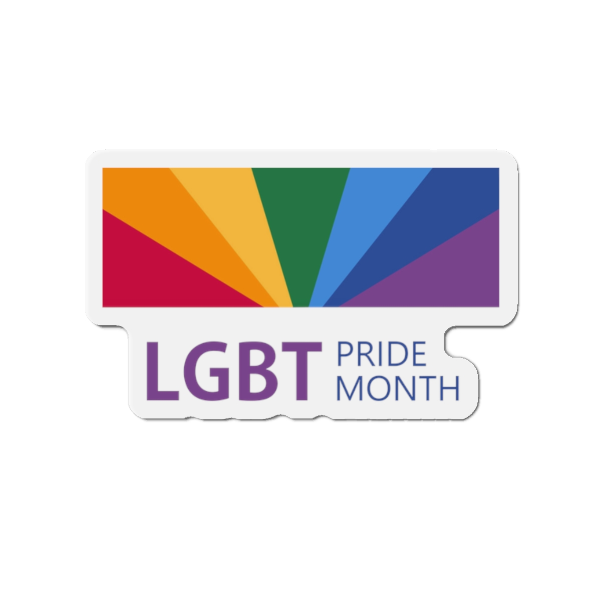 Pride Month Lgbt Horizontal Banner Template Gay Parade Annual Summer Event Die Cut Magnets