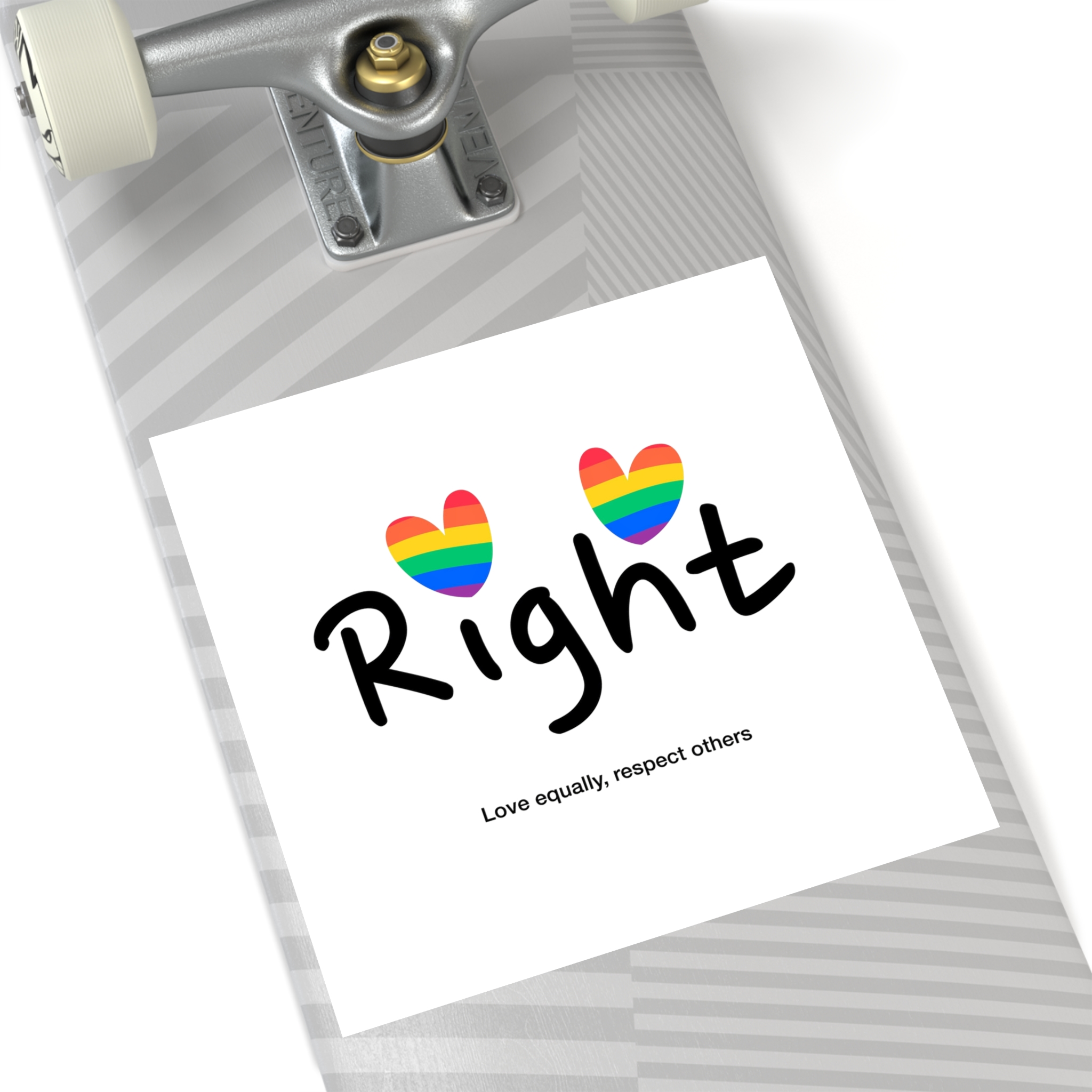 Love Letter Pride Rainbow Lettering Text Writing Pattern Freedom Love Heart Homo Colors Flag Parade(1) Laminate Stickers Square - Image 80
