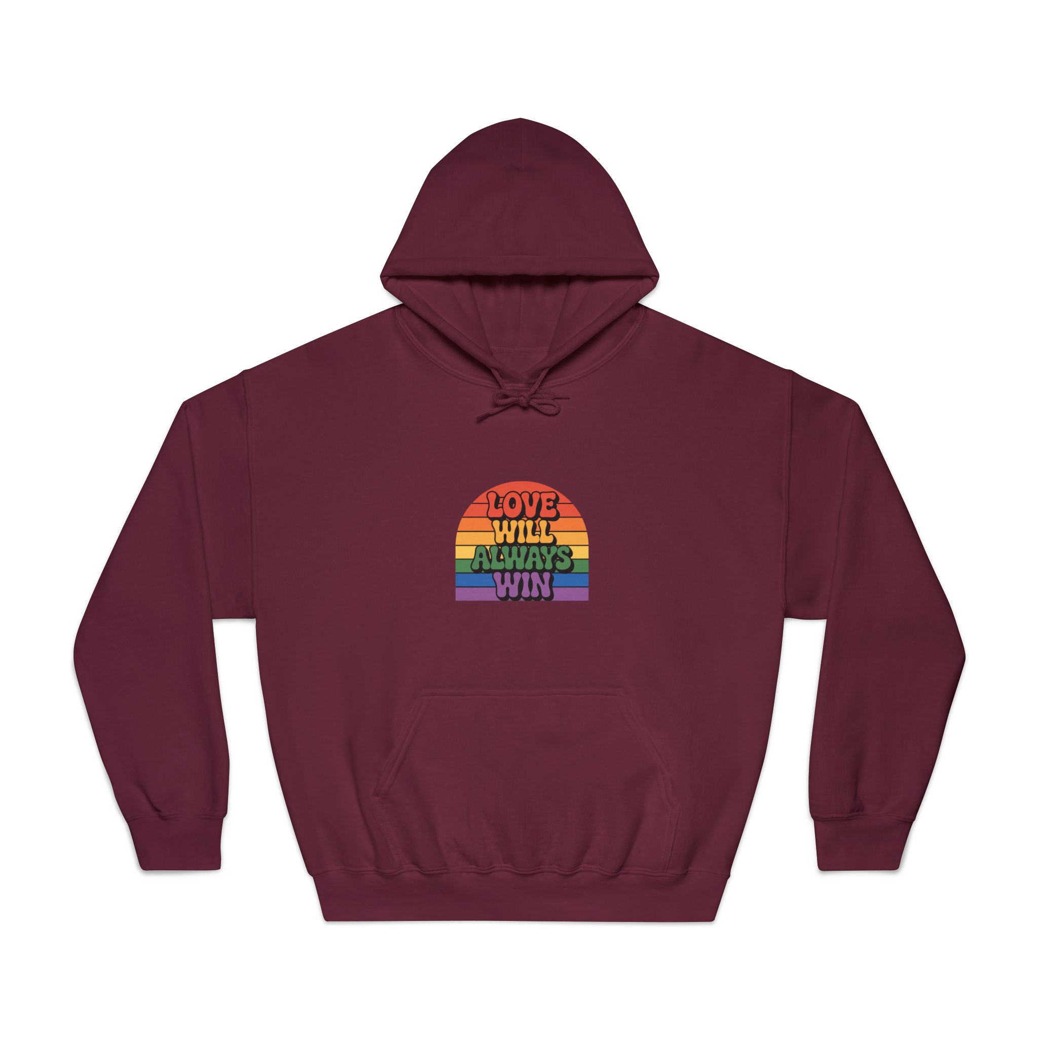 Love Will Always Win Pride Celebration Unisex Dryblend Hooded Sweatshirt - Image 17