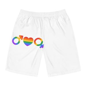Lgbt Pride Month June Lesbian Gay Bisexual Transgender Lgbtq Flag Rainbow Vector(2) Mens Board Shorts Aop