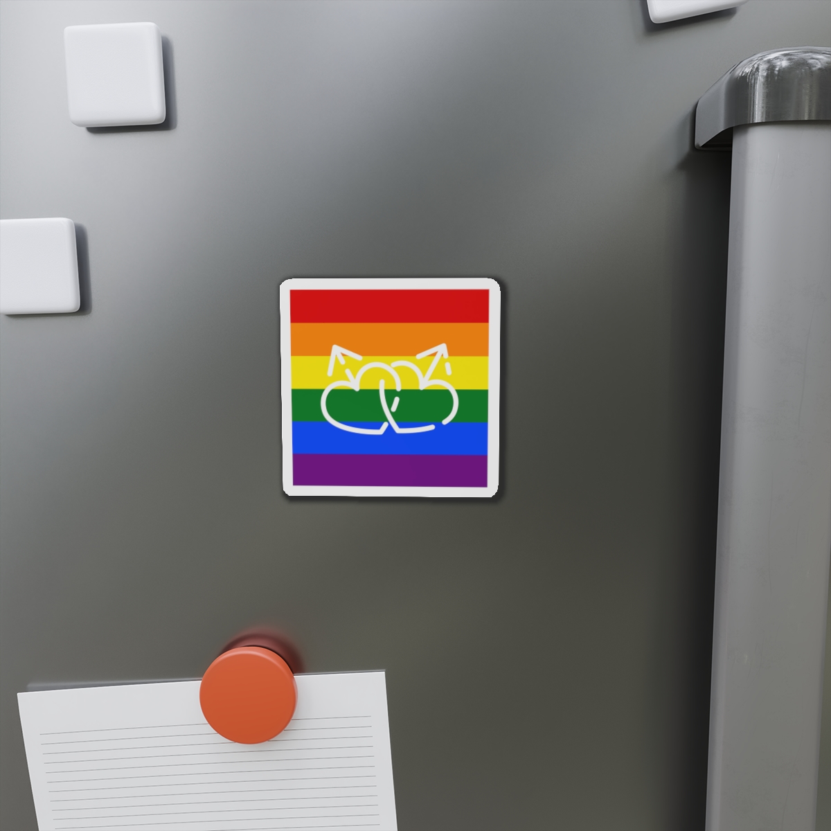 Fight Lgbt Rainbow Icon Element Gender Identity Icon Thin Line Icon Website Design Development App D Die Cut Magnets - Image 5