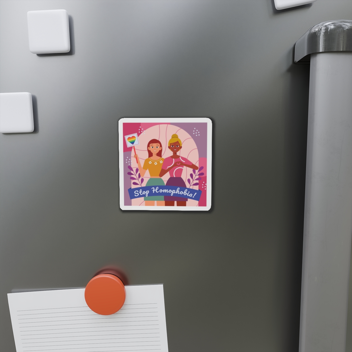 Lesbian Pride Design FE588C Die Cut Magnets - Image 5