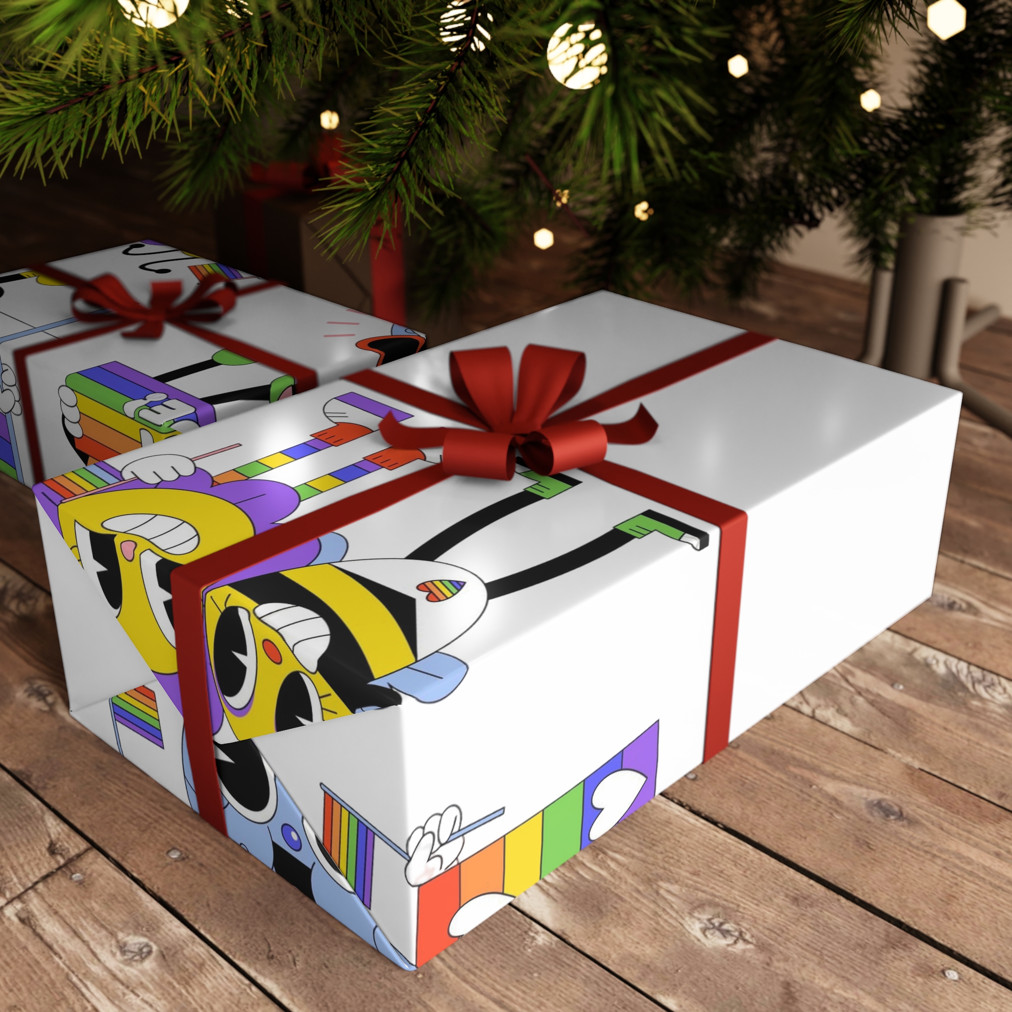 Acid Lgbti Pride Stickers Collection Gift Wrapping Paper Sheets 1pc - Image 3