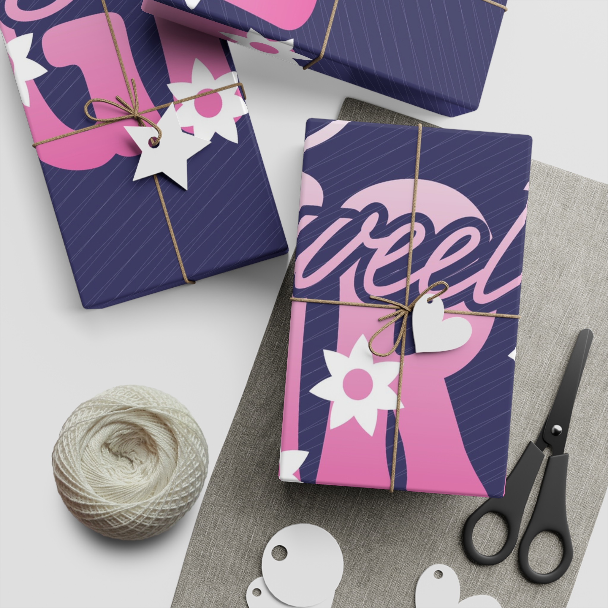Lesbian Pride Design FE58A6 Gift Wrapping Paper Sheets 1pc - Image 5