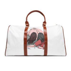 Hand Drawn Friendship Day With Friends Hugging Waterproof Travel Bag