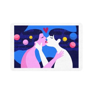 Lesbian Pride Design 4C2A53 Pet Food Mat 12x18