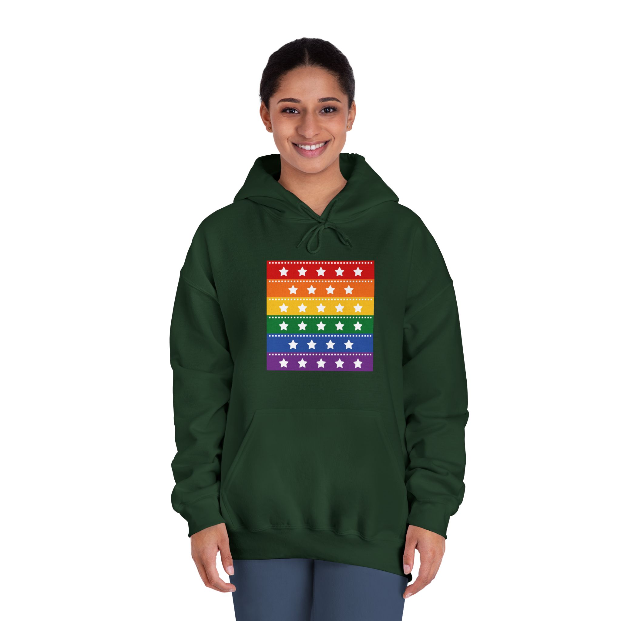 Lgbt Pride Month June Lesbian Gay Bisexual Transgender Lgbtq Flag Rainbow Vector(4) Unisex Dryblend Hooded Sweatshirt - Image 24