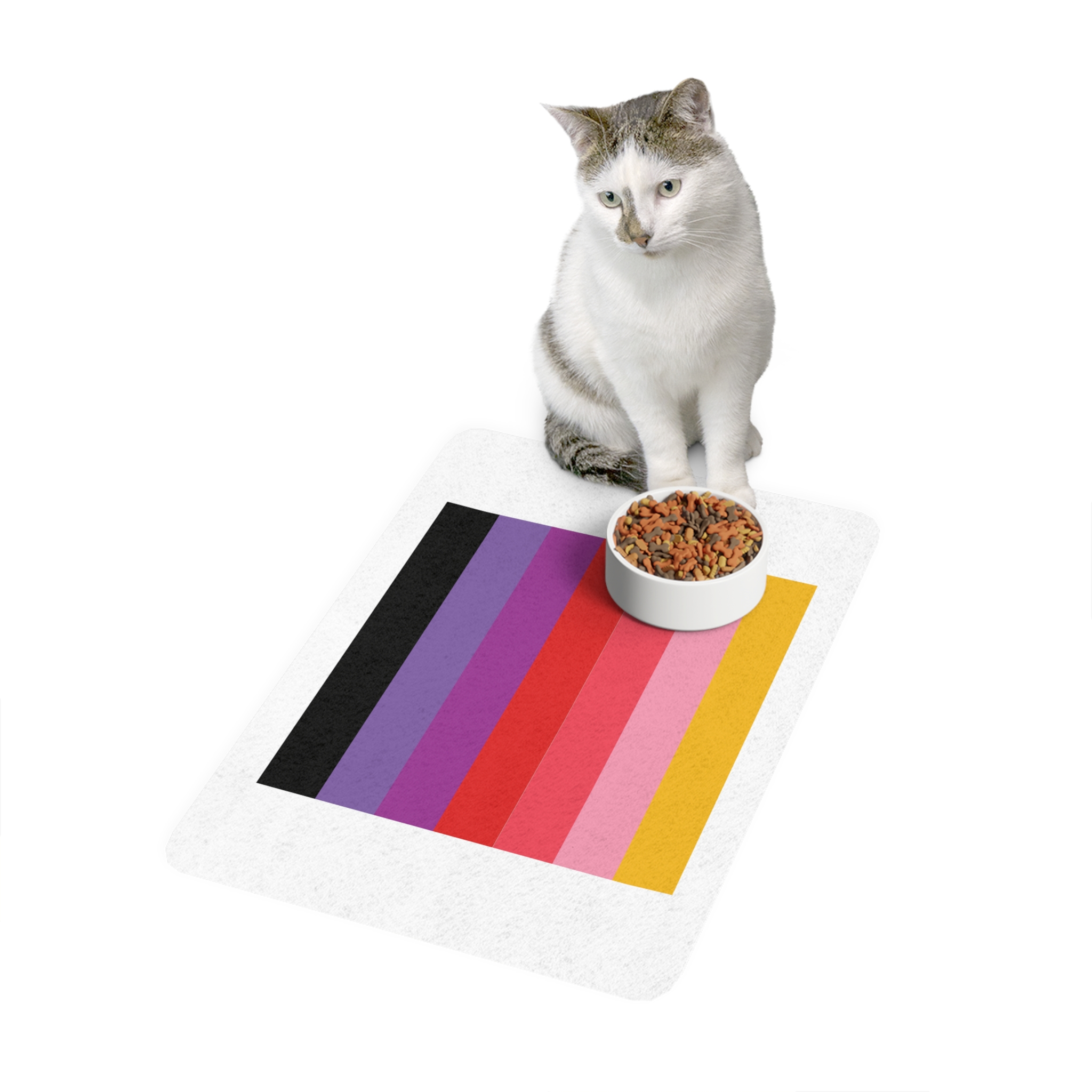 Lesbian Pride Design DC3A9F Pet Food Mat 12x18 - Image 3