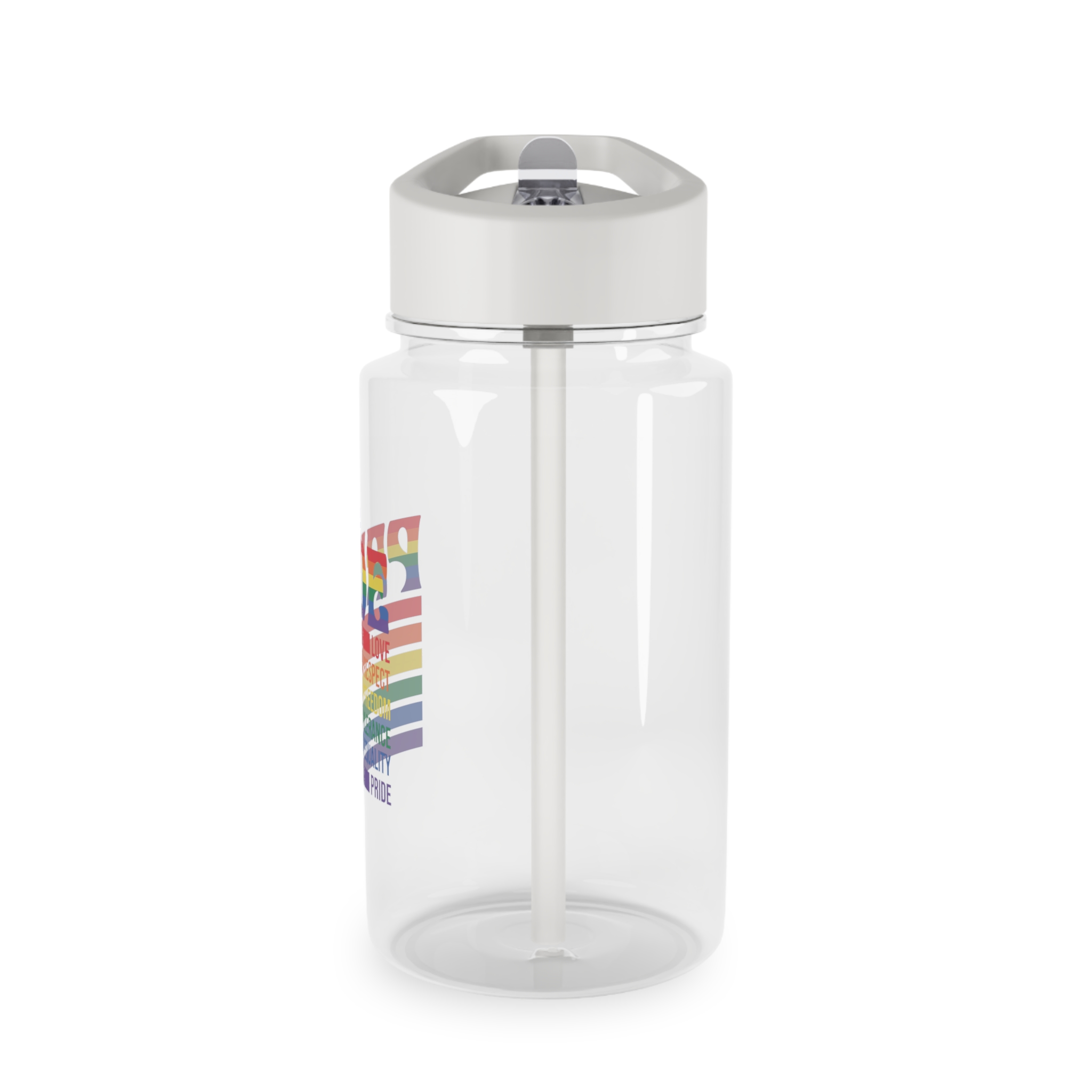 Pride Lgbtq Gay Typography Vector Tshirt Design1 Tritan Water Bottle - Image 3
