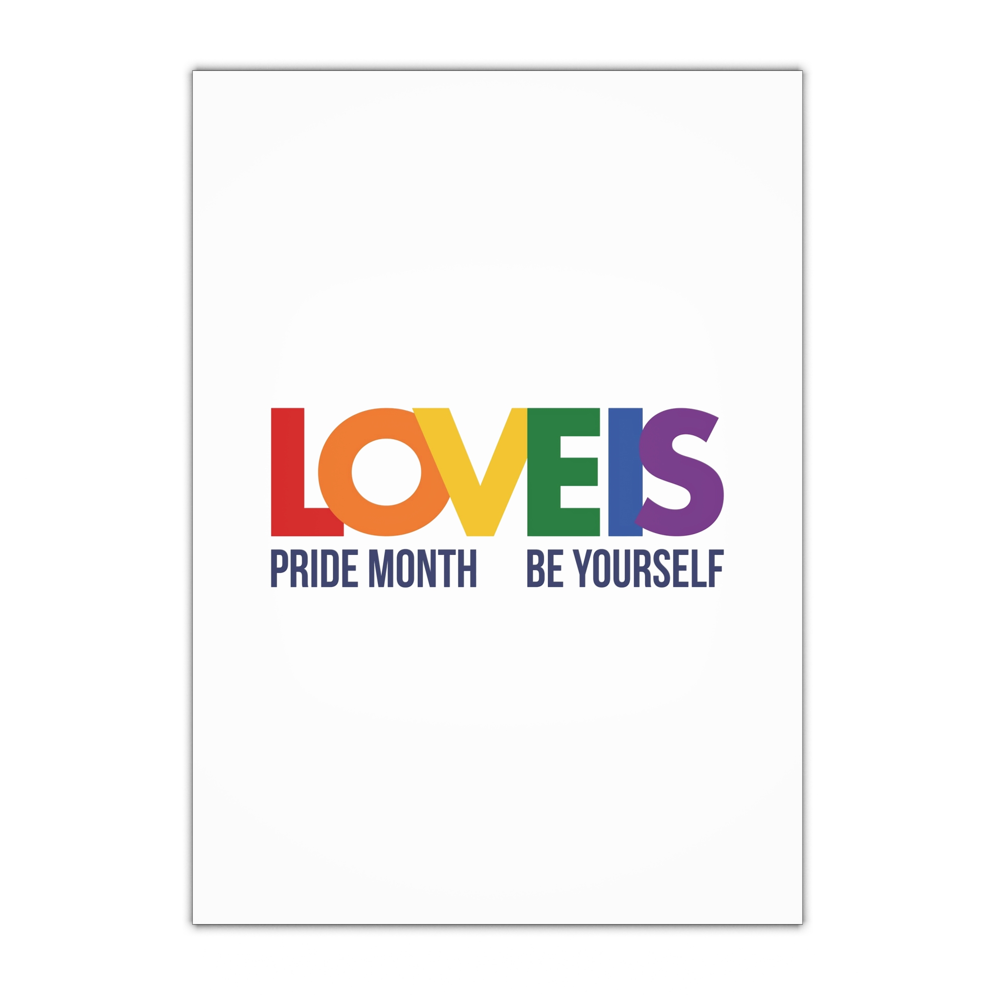 Lgbt Pride Month June 2026 Lesbian Gay Bisexual Transgender Lgbtq Flag Rainbow Love Vector Gift Wrapping Paper Sheets 1pc