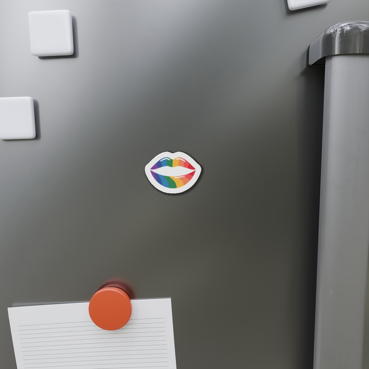 Rainbow Lips Illustration Die Cut Magnets - Image 2